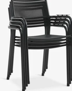 KUMLA + HEMSEDALKUMLA L150 table gris + 4 HEMSEDAL chaises noir