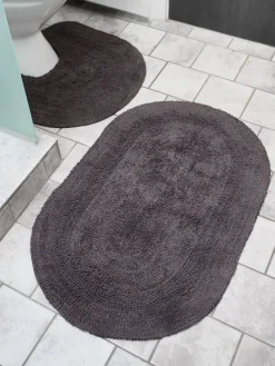 LERDALABasicEnsemble tapis de bain LERDALA 2 pièces anthracite