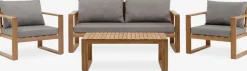 LILLEHOLMEnsemble lounge LILLEHOLM 4,5 personnes teck
