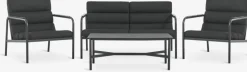 LILLESTROEMEnsemble lounge LILLESTROEM 4 personnes noir