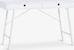 LINDVEDBureau LINDVED 48x120 2 tiroirs blanc