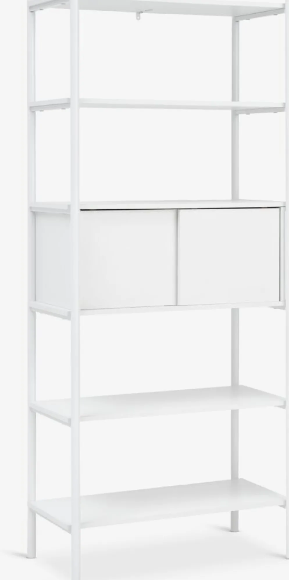 LINDVEDÉtagère LINDVED 6 tablettes 2 portes blanc