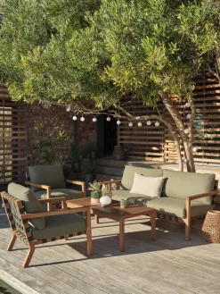 LITSBACKENEnsemble lounge LITSBACKEN 4,5 personnes eucalyptus