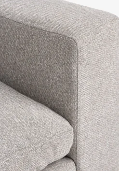 LYBYCanapé modulable LYBY 5 personnes angle tissu sable