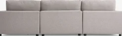 LYBYCanapé modulable LYBY 5 personnes méridienne tissu sable