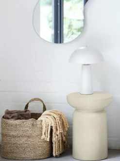 LYDUMPiédestal LYDUM Ø34xH46 fibre ciment beige