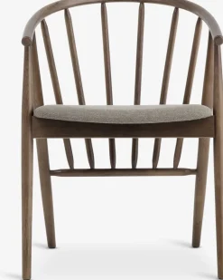 LYKSBORGChaise LYKSBORG chêne foncé/tissu sable foncé