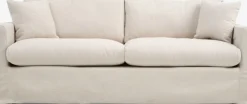 LYNGAACanapé LYNGAA 3 places housse amovible tissu beige