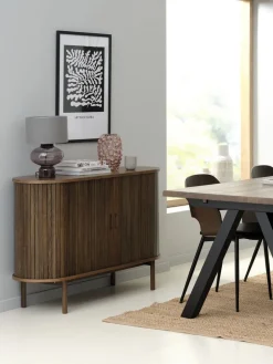 LYNGVIGBuffet LYNGVIG 120 cm 2 portes tambours chêne foncé