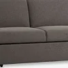 LYSTRUPCanapé convertible LYSTRUP 2 places tissu gris foncé