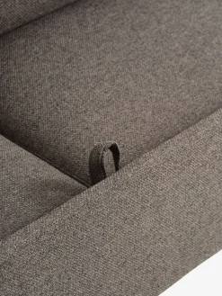 LYSTRUPCanapé convertible LYSTRUP 2 places tissu gris foncé