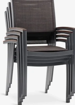 MADERNEChaise empilable MADERNE gris