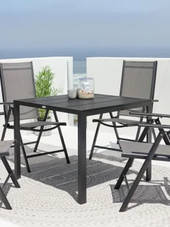 MADERUPTable de jardin MADERUP l90xL90 noir