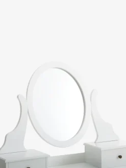 MALLINGCoiffeuse MALLING a/miroir 5 tiroirs blanc