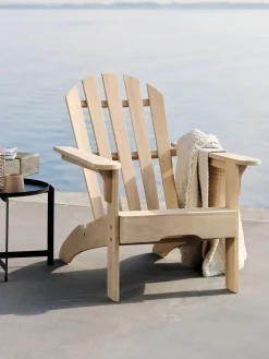 MAMRELUNDFauteuil lounge MAMRELUND bois d'acacia massif