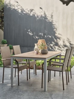 MARIELYST + GUDHJEMMARIELYST L150 table beige + 4 GUDHJEM chaises naturel