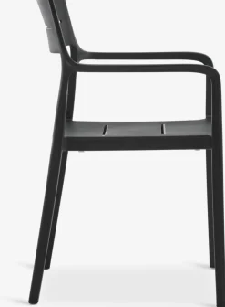 MARIELYST + INGSTRUPMARIELYST L205 table gris + 4 INGSTRUP chaises noir