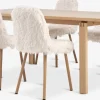 MEJLSKOV + JONSTRUPMEJLSKOV L180 table ch. + 4 JONSTRUP chaises teddy blanc ca.