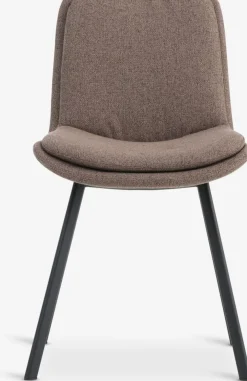 MELBYChaise MELBY tissu brun clair/noir
