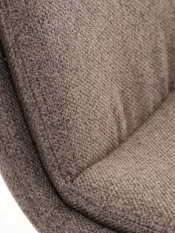 MELBYChaise MELBY tissu brun clair/noir