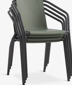 MODUMChaise empilable MODUM vert olive