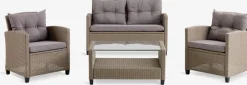MORAEnsemble lounge MORA 4 personnes naturel
