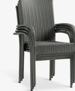 MOSS + GUDHJEMMOSS L214/315 table + 4 GUDHJEM chaises gris