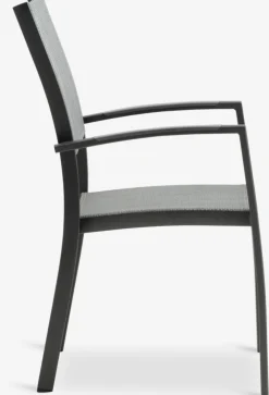 MOSS + STRANDBYMOSS L214/315 table + 4 STRANDBY chaises gris
