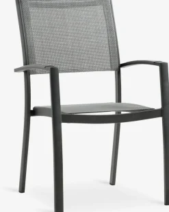 MOSS + STRANDBYMOSS L214/315 table + 4 STRANDBY chaises gris