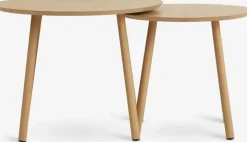 MUNKEBOTables gigognes MUNKEBO Ø55/Ø45 coloris chêne naturel 2pcs