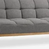 NEJEDECanapé convertible NEJEDE tissu gris clair