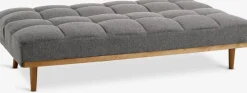 NEJEDECanapé convertible NEJEDE tissu gris clair