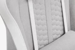 NIBEChaise gaming NIBE tissu blanc/beige