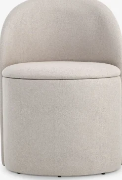 ODDUMFauteuil lounge ODDUM a/rangement tissu beige