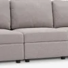 OKSBYCanapé modulable OKSBY 3pers. a/rangement tissu sable