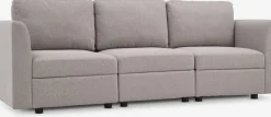 OKSBYCanapé modulable OKSBY 3pers. a/rangement tissu sable