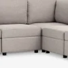 OKSBYCanapé modulable OKSBY 5pers. extrémité a/rangement sable
