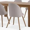 OLDE + THORUPOLDE L200 table chêne naturel + 4 THORUP chaises beige