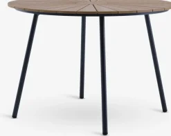 RANGSTRUP + GAMMELBYRANGSTRUP Ø110 table naturel + GAMMELBY chaises gris