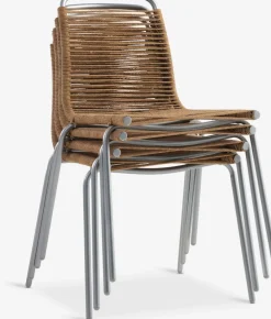 RAUMA + MIDDAGSBERGETRAUMA L140 table sable + 4 MIDDAGSBERGET chaises naturel
