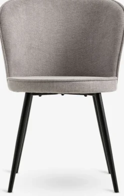 RISSKOVChaise RISSKOV tissu gris clair/noir