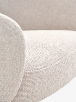 ROSTRUPChaise ROSTRUP pivotante tissu beige