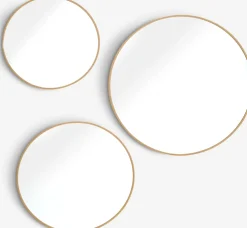 SANDAGERMiroir SANDAGER 3 pcs/pqt coloris chêne naturel