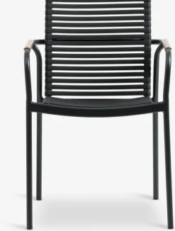 SANDVIKA + NABESANDVIKA L65 table + 2 NABE chaises noir