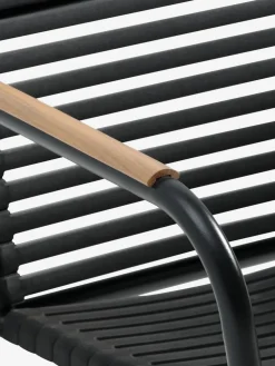 SANDVIKA + NABESANDVIKA L65 table naturel + 2 NABE chaises noir