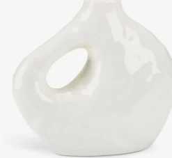 SIGFREDVase SIGFRED l16xL7xH14cm blanc