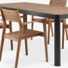 SIRDAL + HAMRASIRDAL L211 table + 4 HAMRA chaises eucalyptus