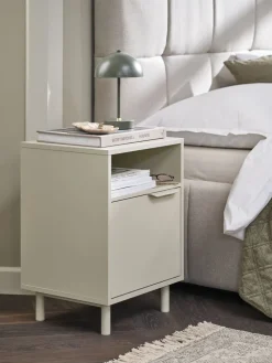 SKAVETable de nuit SKAVE 1 porte beige