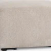 SKEJBYModule canapé SKEJBY méridienne/pouf tissu beige