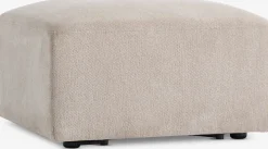 SKEJBYModule canapé SKEJBY méridienne/pouf tissu beige